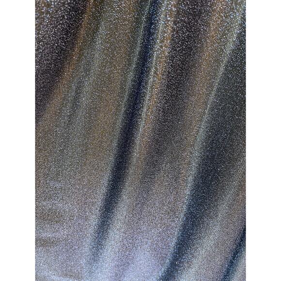 Let's Prom Cinderella Shimmery Blue Dress Mesh Details Corset Double Straps XS - Picture 6 of 10